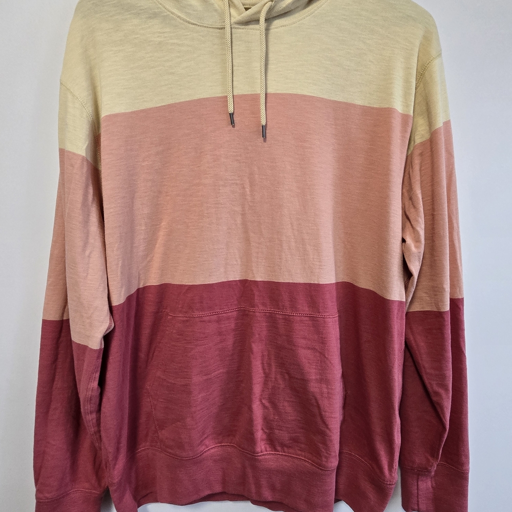 J. Crew Women's Colorblock Hoodie - Cream, Pink, Red